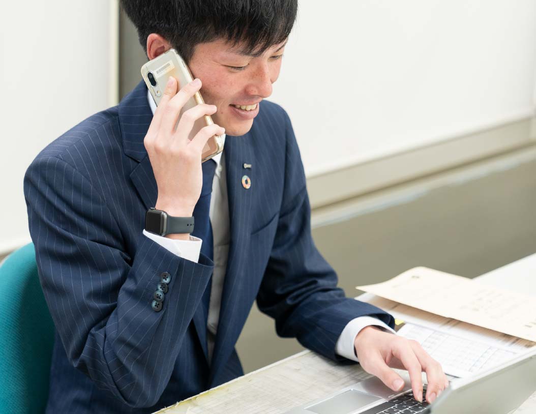 日常の仕事の様子